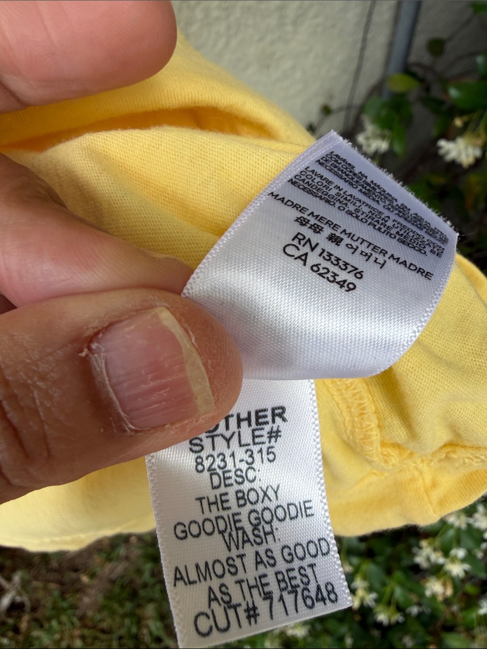MOTHER The Boxy Goodie Goodie Graphic Tee Almost As Good As The Best Size L - Picture 5 of 6
